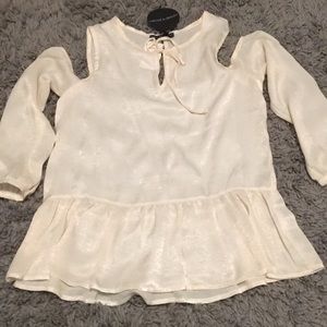 Harlowe and Graham cold shoulder blouse